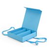 Custom Magnetic Closure Sushi Takeaway Gift Box With Integrated Ribbon Carry Handles