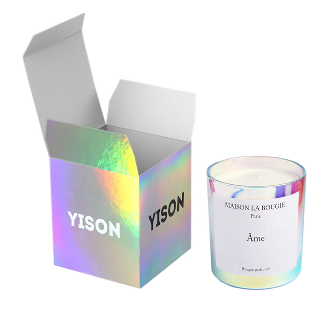 Holographic Tuck Top Folding Carton Box for Scented Candles