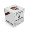 Custom White Rigid Panettone Box with PU Leather Carry Handle Wholesale