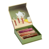 Girly Glitter Flip Top Rigid Cosmetic Packaging Box for Lip Oil Sets