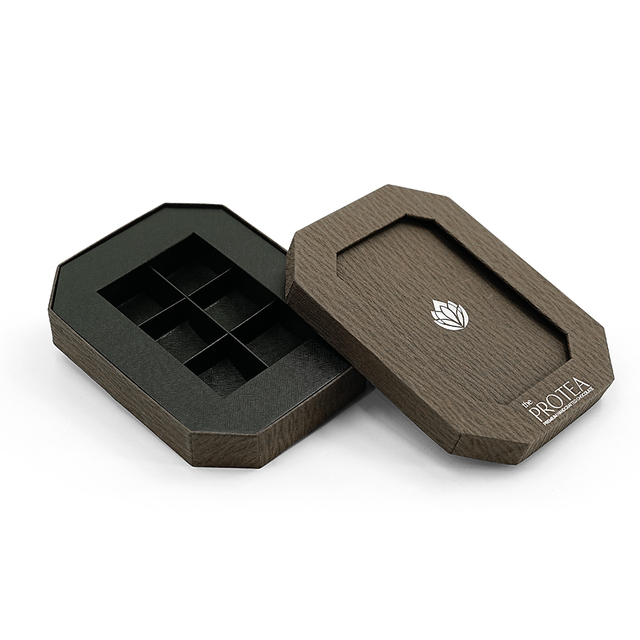 Premium Brown Octagonal Chocolate Gift Box