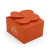 Custom Die Cut Flower Petal Closure Foldable Paper Gift Box for Coffee & Bakery