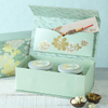 Custom Magnetic Rigid Gift Box with Card Slot & 2 Tin Inserts for Nuts
