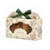 Vintage Floral Cookie Gable Gift Box with Window & Ribbon Bow