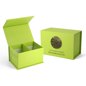 2 Divider Magnetic Lid Rigid Gift Box for Herbal Tea Packaging Wholesale