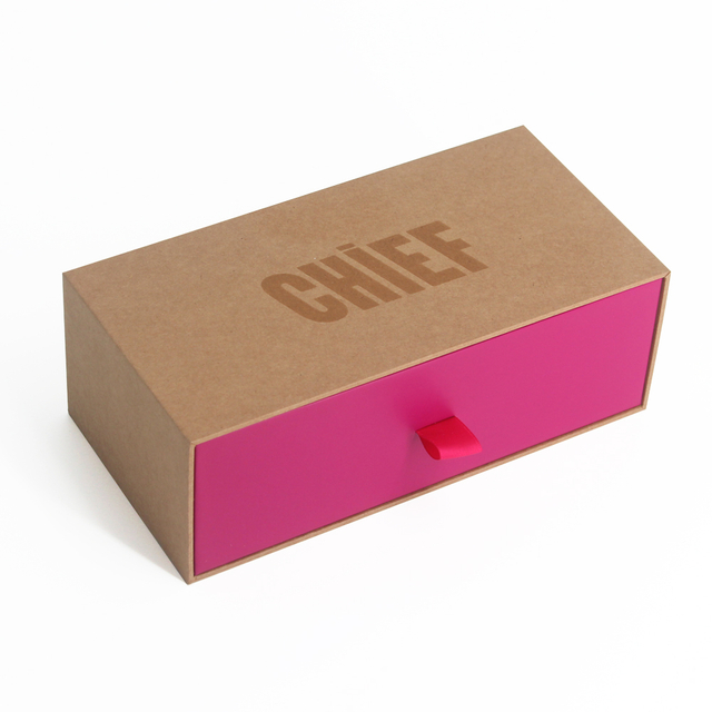 Eco Kraft Paper Slide Drawer Packaging Box for Cosmetics, Jewelry & Candle Gifts
