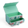Chinese Style Watercolor Print Multi-Layer Rigid Gift Box for Tea & Cosmetics