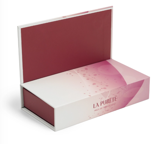 Pink White Eyebrow Oil Cosmetic Packaging Box