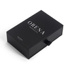 Matte Black Slide Drawer Rigid Perfume Box with Custom EVA Insert