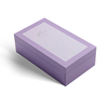Flip Rigid Perfume Box with Silver Foil Logo