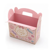 Custom Pink Cartoon Candy Gable Handle Gift Box for Sweet Treats
