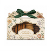 Vintage Floral Cookie Gable Gift Box with Window & Ribbon Bow