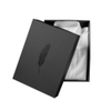Custom Matte Black Two-Piece Lid & Base Rigid Gift Box for Men’s Formal Dress Shirts