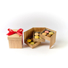 3-Tier Rotating Flip Magnetic Rigid Chocolate Gift Box with Divider Inserts