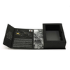 Black Multi-Fold Rigid Coffee Gift Box Gold Foil Logo for Panama Geisha Coffee