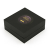 Flip Top Rigid Box Luxury Black Caviar Gift Box with Satin Lining