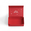 Custom Red Christmas Folding Gift Box for Skincare Sets