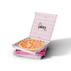 Custom Full Color Printed E-Flute Corrugated Foldable Pizza Takeaway Box