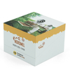 Full Color Printed Flip Rigid Honey Gift Box with Golden Interior & Custom Circular EVA Insert