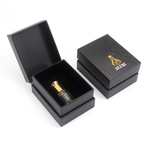 Matte Black Flip Lid Rigid Oud Oil Packaging Box